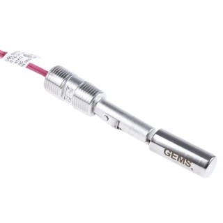 Gems Sensors LS-7 Series Horizontal Viton Float Switch, 316 Stainless Steel, SPST NO/NC, 610 mm Cable 164870