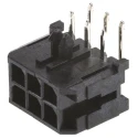 Molex Micro-Fit 3.0 Series PCB Header, Right Angle, Through Hole, 6 Contacts, 3 mm Pitch, Dual Row, Shrouded 43045-0600