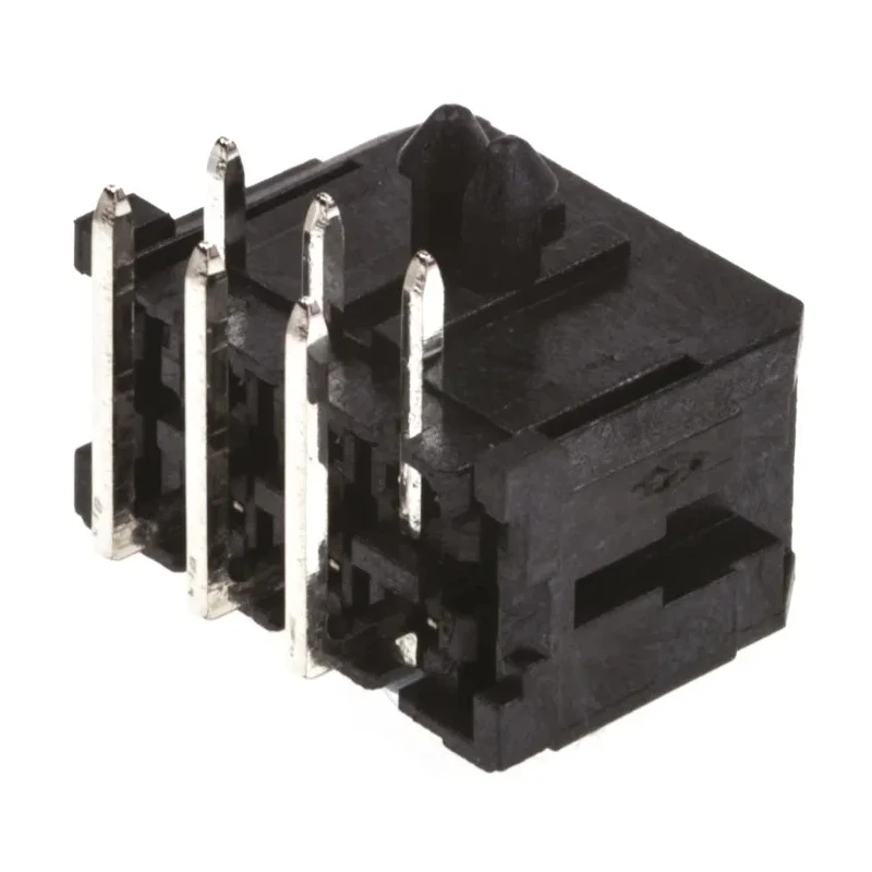Molex Micro-Fit 3.0 Series PCB Header, Right Angle, Through Hole, 6 Contacts, 3 mm Pitch, Dual Row, Shrouded 43045-0600
