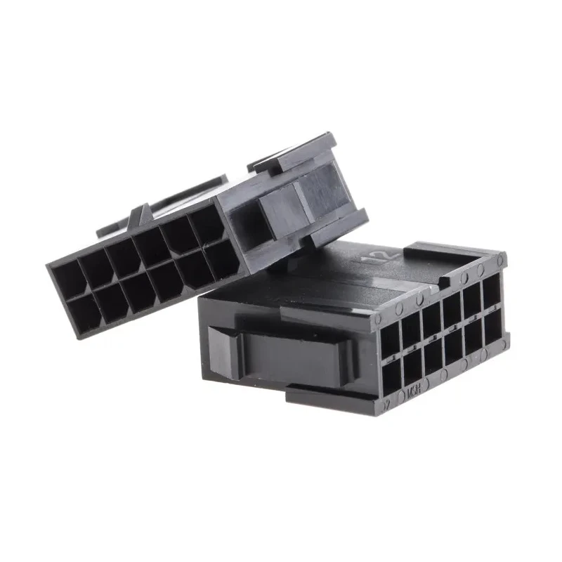 Molex Micro-Fit 3.0 Male Connector Housing, 12 Way, 2 Row, 3 mm Pitch, Panel Mount, 43020-1200
