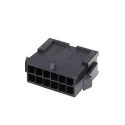 Molex Micro-Fit 3.0 Male Connector Housing, 12 Way, 2 Row, 3 mm Pitch, Panel Mount, 43020-1200