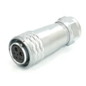 RS PRO Circular Connector 6 Contacts M20 Cable Mount Plug Female IP67 SF20 Series 500V Chrome Plated Brass 233-8178