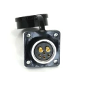 RS PRO Circular Connector 6 Contacts Flange M20 Socket Male Push-Pull IP67 SF20 Series 500V Chrome Plated Brass 233-8210