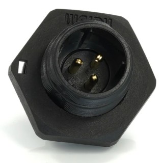 RS PRO Circular Connector, 13 mm, 3 Contacts, Male Socket, Rear Mount, IP68, SP13 Series 233-8223