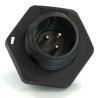 RS PRO Circular Connector, 13 mm, 3 Contacts, Male Socket, Rear Mount, IP68, SP13 Series 233-8223