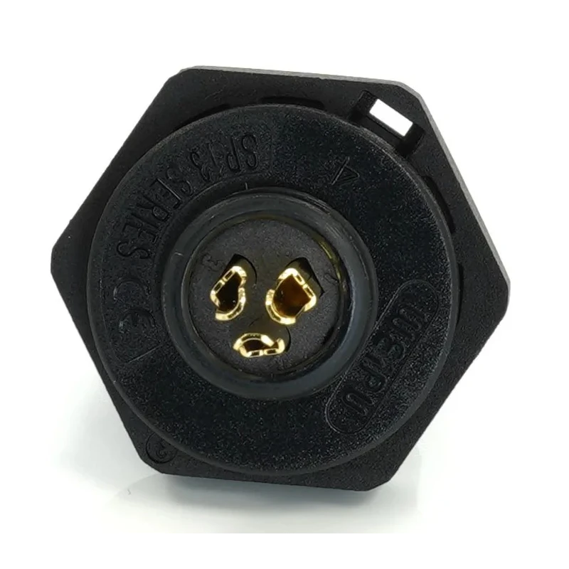 RS PRO Circular Connector, 13 mm, 3 Contacts, Male Socket, Rear Mount, IP68, SP13 Series 233-8223