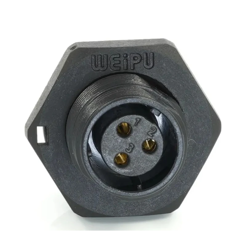 RS PRO Circular Connector 3 Contacts Rear Mount Socket 13 mm IP68 SP13 Series 250V 13A Female 233-8237
