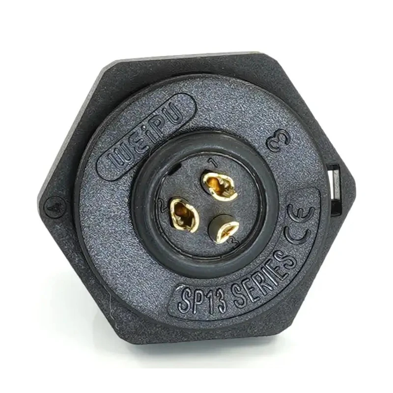 RS PRO Circular Connector 3 Contacts Rear Mount Socket 13 mm IP68 SP13 Series 250V 13A Female 233-8237