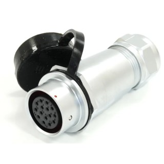 RS PRO Circular Connector, 15 Contacts, Socket, Female, M20 Size, Cable Mount, IP67, 400V, 5A, Chrome Plated Brass 233-8189