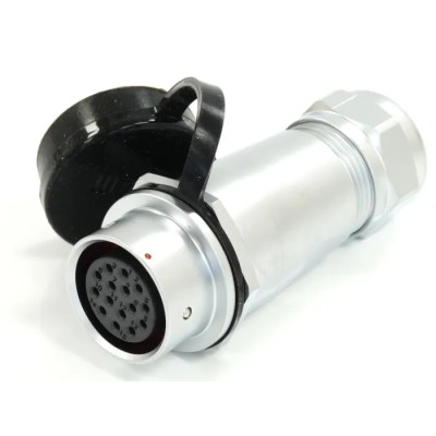 RS PRO Circular Connector, 15 Contacts, Socket, Female, M20 Size, Cable Mount, IP67, 400V, 5A, Chrome Plated Brass 233-8189