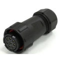 RS PRO Circular Connector 8 Contacts Plug Female Cable Mount 21 mm IP67 SY21 Series 500V 10A 233-8377