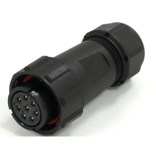 RS PRO Circular Connector 8 Contacts Plug Female Cable Mount 21 mm IP67 SY21 Series 500V 10A 233-8377
