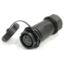 RS PRO SY21 Series Circular Connector 6 Contacts 21 mm Female Socket IP67 Cable Mount 500V 233-8383