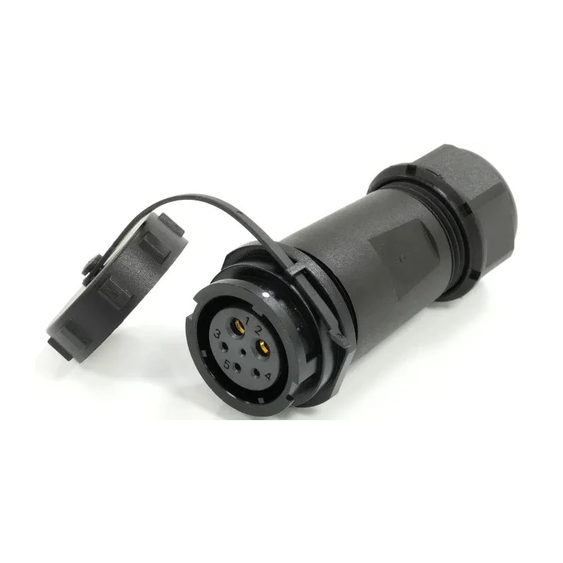 RS PRO SY21 Series Circular Connector 6 Contacts 21 mm Female Socket IP67 Cable Mount 500V 233-8383