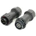 RS PRO Circular Connector 4 Contacts Cable Mount 17 mm IP68 Plug Socket SP17 Series 233-8251