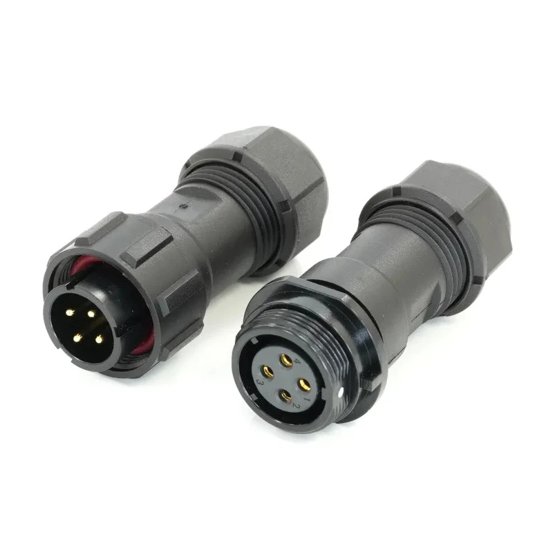 RS PRO Circular Connector 4 Contacts Cable Mount 17 mm IP68 Plug Socket SP17 Series 233-8251