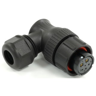 RS PRO Circular Connector 6 Contacts Cable Mount 21 mm Plug Female IP67 SY21 Series 233-8407