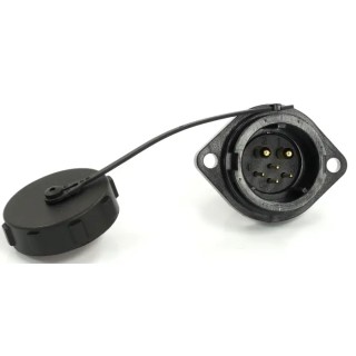 RS PRO Industrial Circular Connector, 6 Contacts, Flange Mount, 21 mm, Male Socket, IP67, 500V SY21 Series 233-8395