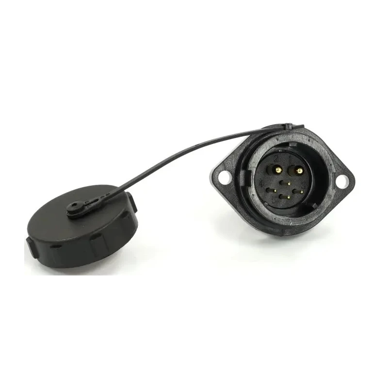 RS PRO Industrial Circular Connector, 6 Contacts, Flange Mount, 21 mm, Male Socket, IP67, 500V SY21 Series 233-8395