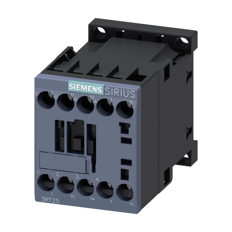 Siemens 3RT2 Contactor with 24V AC Coil, 4-Pole, 9A Contact Current, 4kW, 2 NO/2 NC, Screw Clamp, 690V AC 3RT2516-1AB00