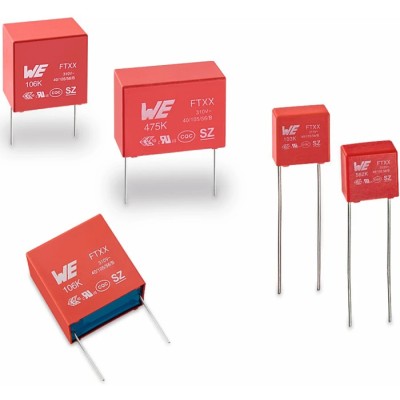 Wurth Elektronik WCAP-FTXX Film Capacitor X2, 680nF, ±10% Tolerance, 310V AC/DC, Through Hole, 890334026020