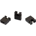 Wurth Elektronik WR-PHD Jumper Straight Female, 6 Way, 1 Row, 2.54 mm Pitch, Black, 250V, 3A 60910613421