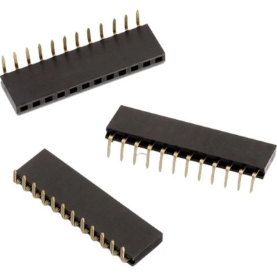 Wurth Elektronik WR-PHD Series Angled Through Hole PCB Socket, 16-Contact, 1 Row, 2.54 mm Pitch, Solder, 3A 500V 613016143121