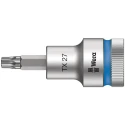Wera 1/2 in Drive Bit Socket TX27, Chrome Vanadium Steel, 60mm Length 