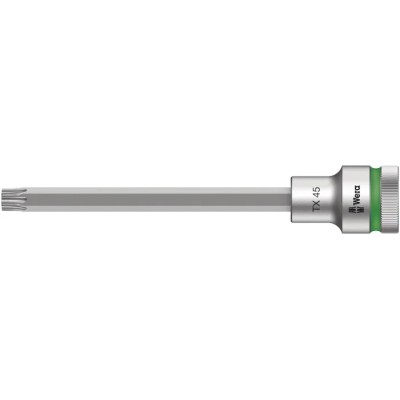Wera 1/2 in Drive TX45 Bit Socket 140mm Chrome Vanadium Steel, Non-Impact, Colour-Coded Tool Finder TX45