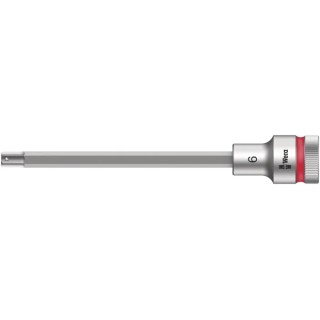 Wera 1/2 in Drive 6 mm Hexagon Bit Socket, Chrome Vanadium Steel, 101.5mm Length 05003842001