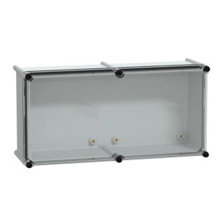 Schneider Electric Thalassa PLS Series General Purpose Enclosure 270x540x180mm IP65 IK09 Grey Transparent Lid NSYPLS2754G