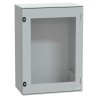 Schneider Electric PanelSeT Series Polyester Wall Box, IP66 Transparent Door, 747 mm x 536 mm x 300 mm NSYPLM75TG