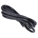 RS PRO Straight to NEMA 5-15 Power Cord, 2 m, 125V, Black PVC, 10A, 123-0950