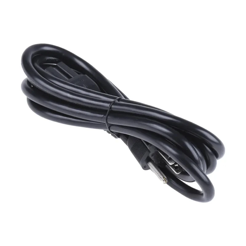 RS PRO Straight to NEMA 5-15 Power Cord, 2 m, 125V, Black PVC, 10A, 123-0950
