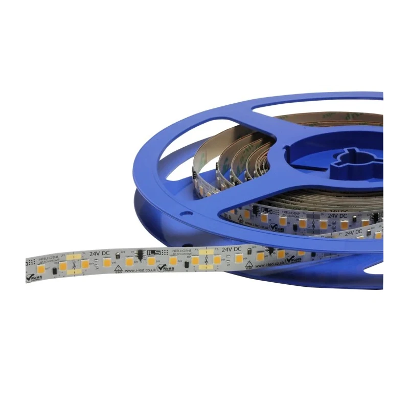 Intelligent LED Solutions 24V DC White LED Strip 5500K 72 LEDs/m, Flexible, PowerFlex, 8064 lm/m ILX-E507-SW10-3240-SD201.