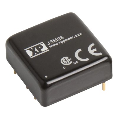 XP Power DC/DC Converter 5V DC 5A 36V/18V Input 25W Through-Hole -40°C to 105°C JSM25