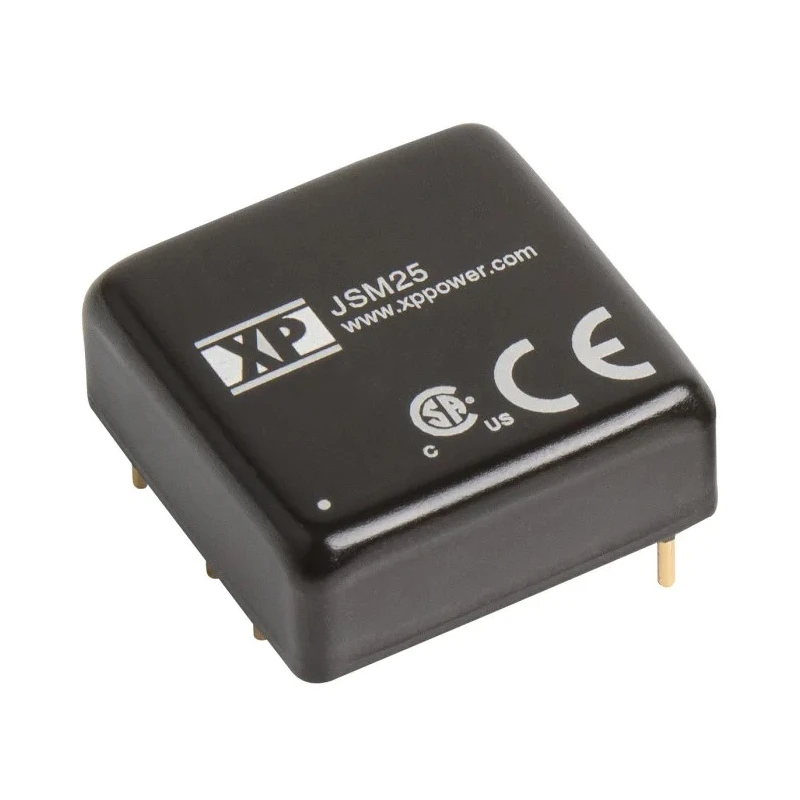 XP Power DC/DC Converter 5V DC 5A 36V/18V Input 25W Through-Hole -40°C to 105°C JSM25