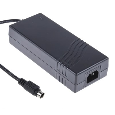 XP Power AC/DC Power Adapter, 120W, 12V DC, 10A, IEC C14 Input, 4-Pin Plug Output, Desktop, VES120PS12