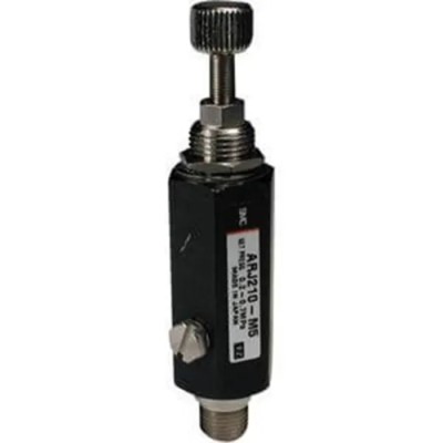 SMC Pneumatic Regulator M5 x 0.8, 2 Bar, Aluminium Body, Miniature, ARJ210-M5G