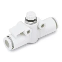 SMC  Speed Controller, Threaded 1/2 in Inlet, Female Push-in R 4 mm Outlet, Nylon, AS100 Series