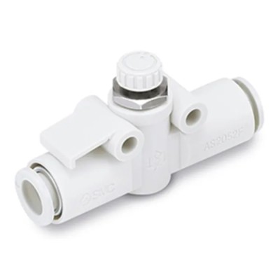 SMC  Speed Controller, Threaded 1/2 in Inlet, Female Push-in R 4 mm Outlet, Nylon, AS100 Series