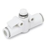 SMC  Speed Controller, Threaded 1/2 in Inlet, Female Push-in R 4 mm Outlet, Nylon, AS100 Series