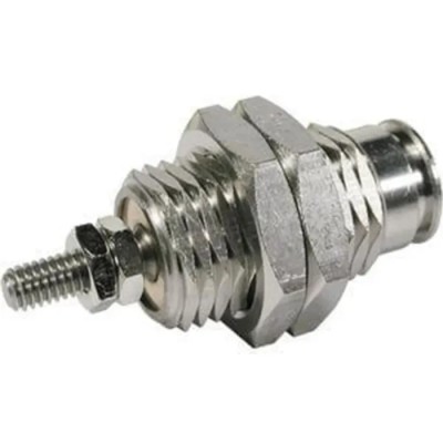 SMC 10 mm Pneumatic Cylinder Single Acting, Brass Body, Panel Mount CJPB6-10Z