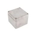 Hammond 1590Z Series Die Cast Aluminium General Purpose Enclosure, Clear Natural Lid, IP68, IK08, 100x100x81 mm 1590Z080