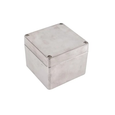Hammond 1590Z Series Die Cast Aluminium General Purpose Enclosure, Clear Natural Lid, IP68, IK08, 100x100x81 mm 1590Z080