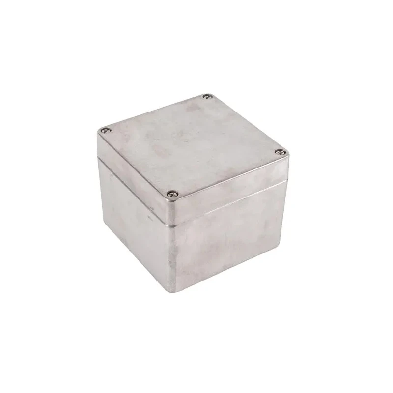 Hammond 1590Z Series Die Cast Aluminium General Purpose Enclosure, Clear Natural Lid, IP68, IK08, 100x100x81 mm 1590Z080