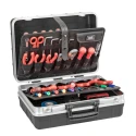 GT Line 2 Drawer Aluminium Tool Case, 453 mm x 190 mm x 332 mm, Black, REVO21 PTS