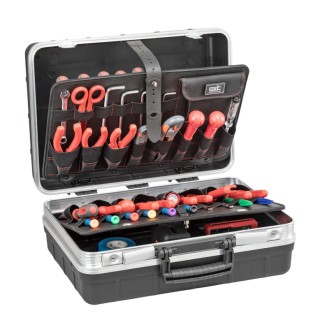 GT Line 2 Drawer Aluminium Tool Case, 453 mm x 190 mm x 332 mm, Black, REVO21 PTS