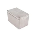 Hammond Die Cast Aluminium General Purpose Enclosure, Clear Natural Lid, IP68, IK08, 160x160x260 mm 1590Z163