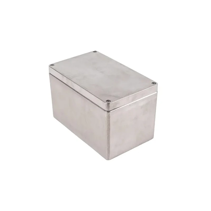 Hammond Die Cast Aluminium General Purpose Enclosure, Clear Natural Lid, IP68, IK08, 160x160x260 mm 1590Z163